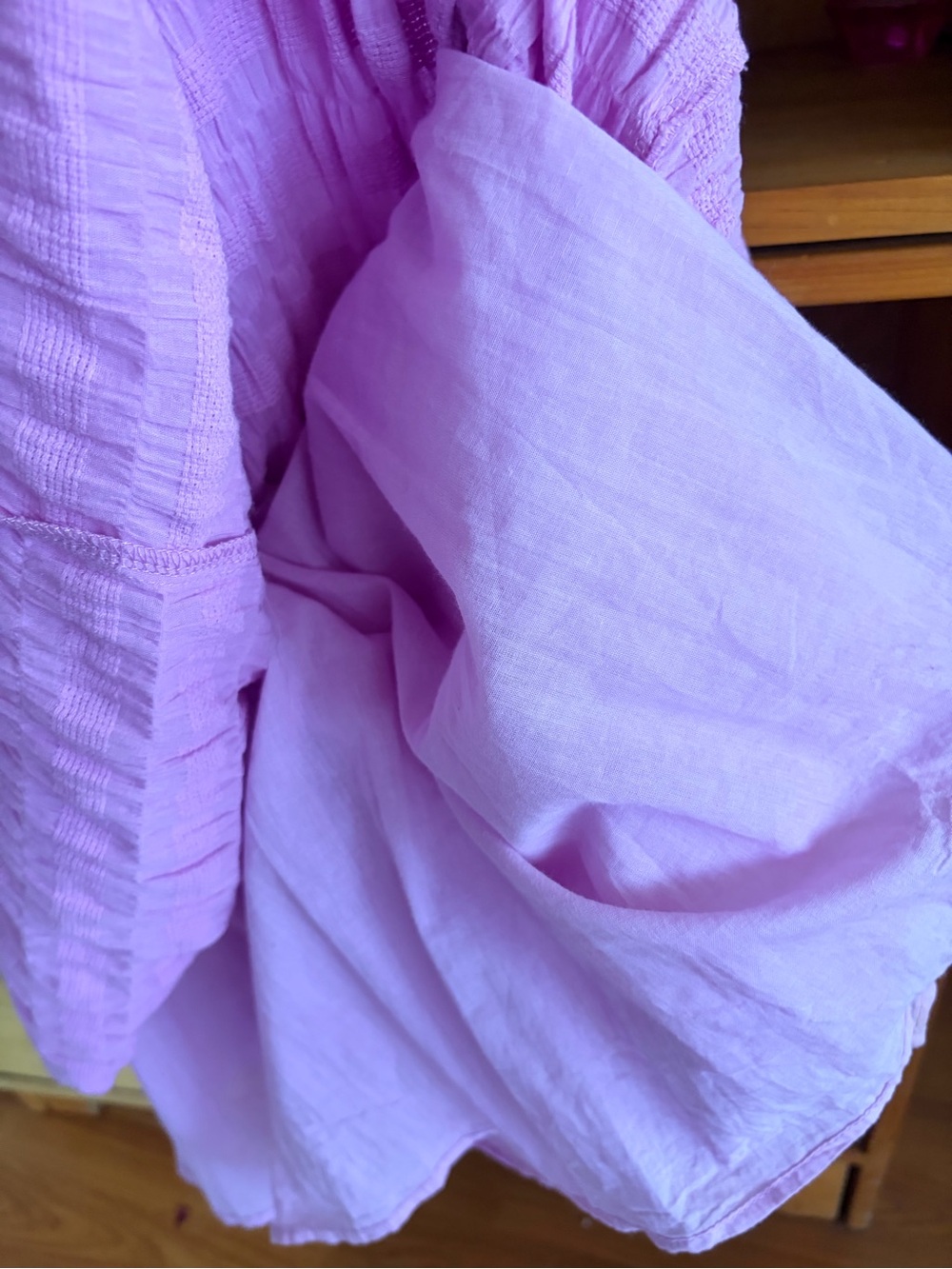 SABO Lilac Textured Cottage Maxi Dress Size S Vacation Romance - Picture 7 of 8